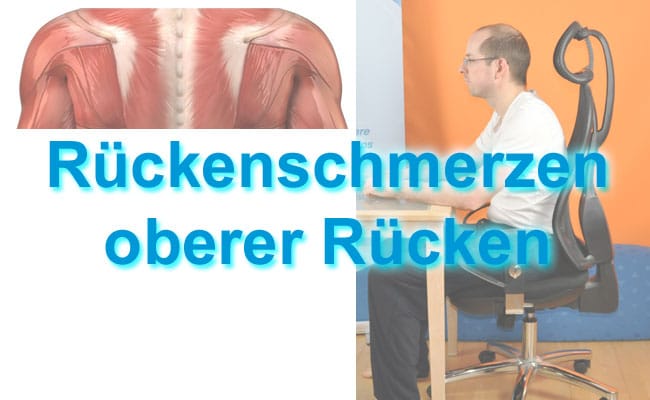Rückenschmerzen oberer Rücken - konkrete Übungen